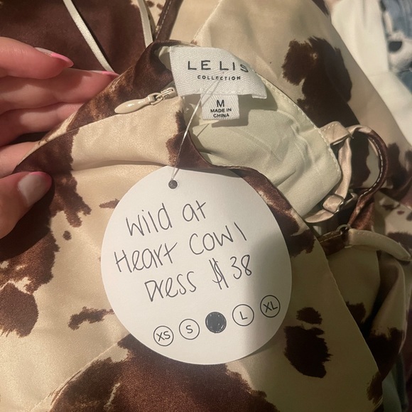 Vestique Cow Print Dress - Picture 2 of 2